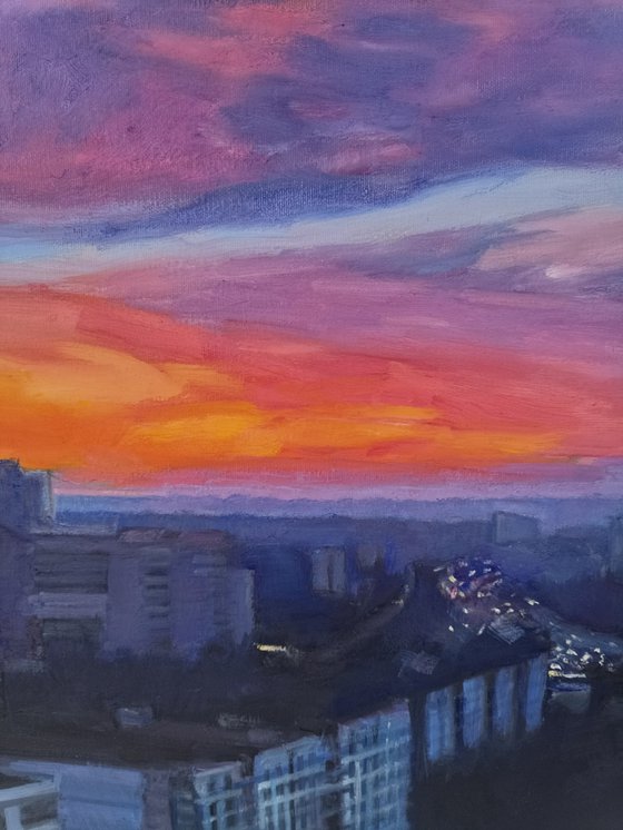 Sunset in Kharkov