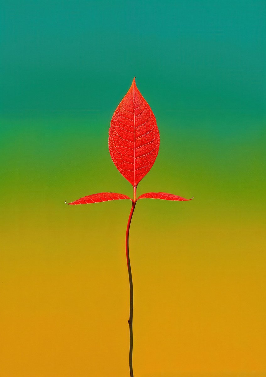 Abstract Botanical Photograph By Richard Gibson, 13 X 16", Floral Expressionism Xi, Original Artwork