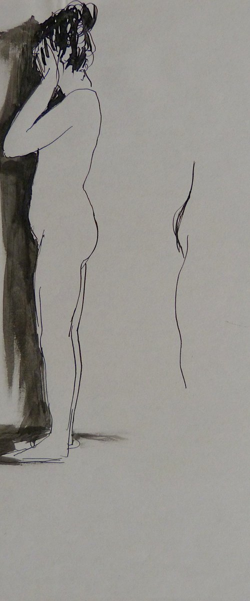 The Nude Drawing 4, 21x29 cm by Frederic Belaubre