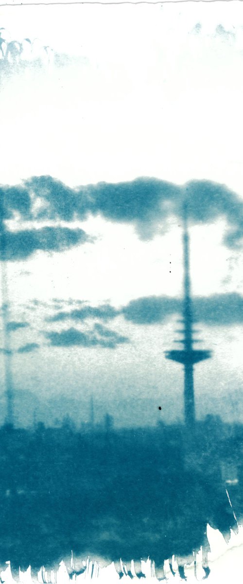 Cyanotype - Bremen Funkturm Walle by Reimaennchen - Christian Reimann