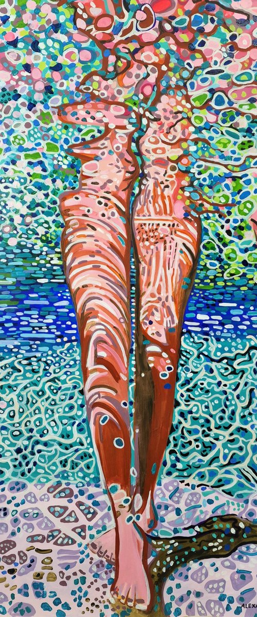 Underwater / 100 x 70 cm by Alexandra Djokic