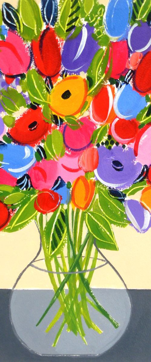 Mixed Flowers 6 by Jan Rippingham