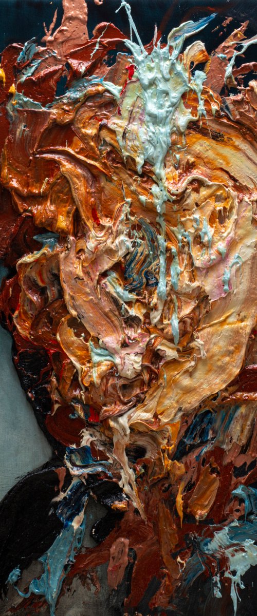 Impasto portrait 4 by Alexander Moldavanov