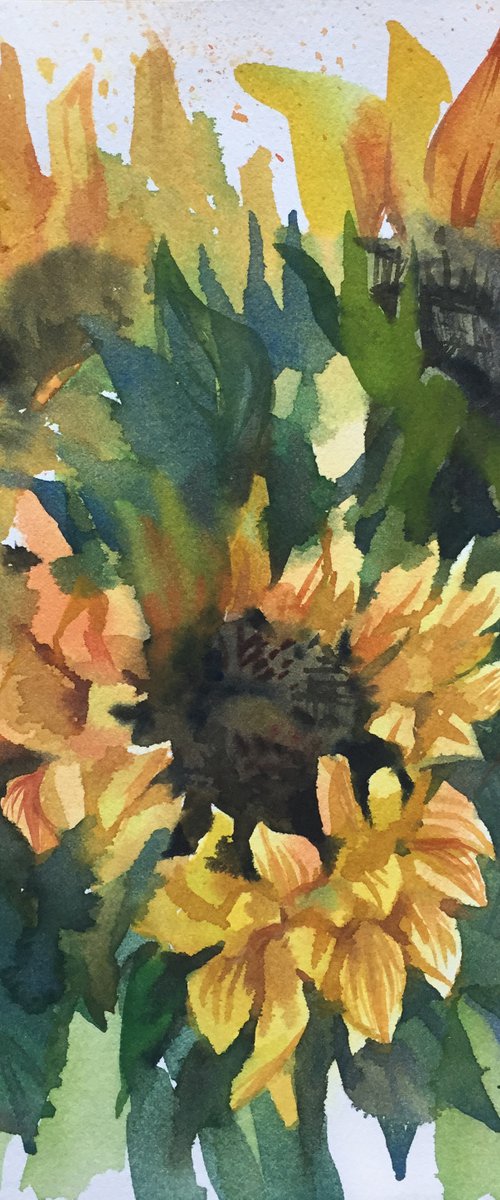 Sunflower bouquet by Natalia Veyner