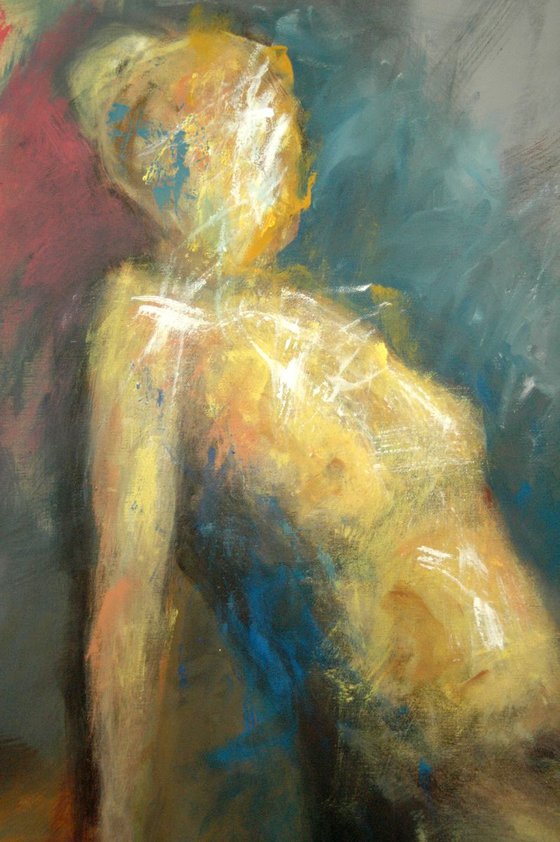 "The Last Day Of September". Large figurative abstract.