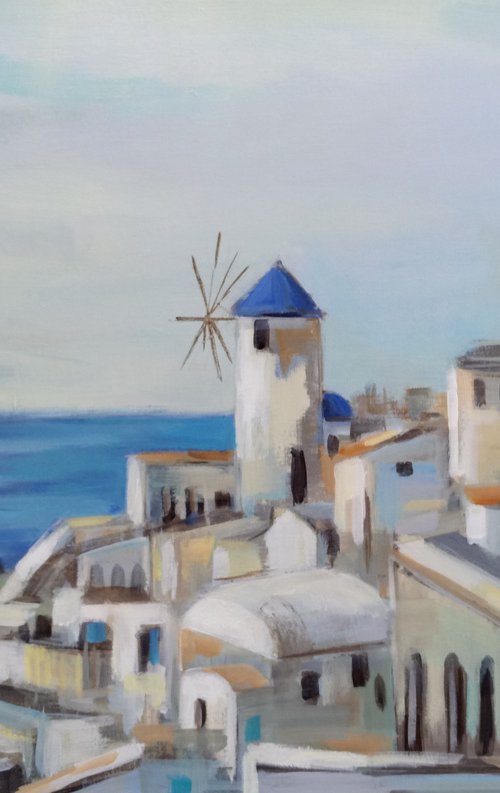 Santorini View I by Silvia  Vassileva