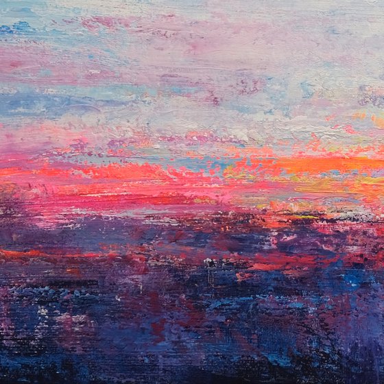 Abstract Sunset Landscape IX