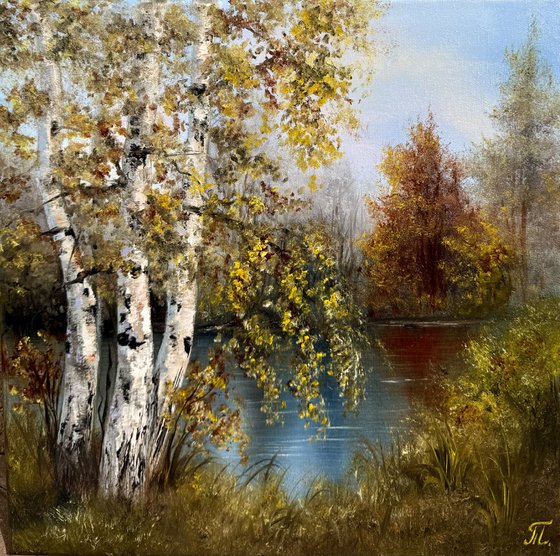 Birches by the River
