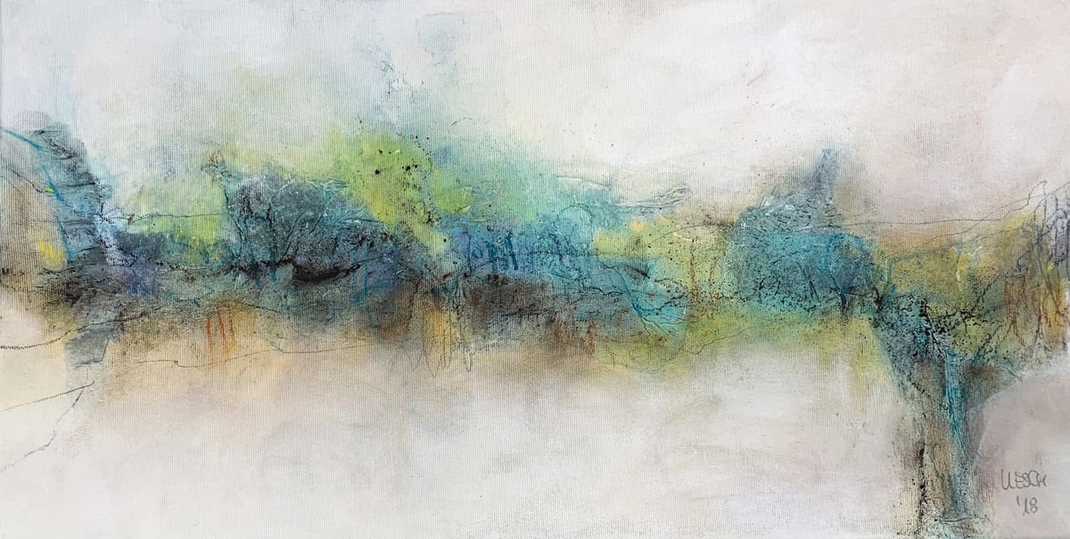Breath of life #3 I 30 x 60 cm I natural abstract artwork by Kirsten Schankweiler