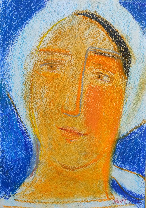 Portrait of a woman from Transcarpathia. by Inna Pantelemonova