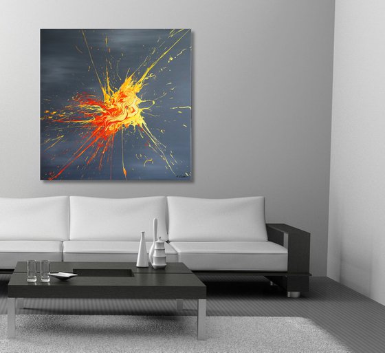 From A Spark In The Dark (Spirits Of Skies 100157) (100 x 100 cm) XXL (40 x 40 inches)