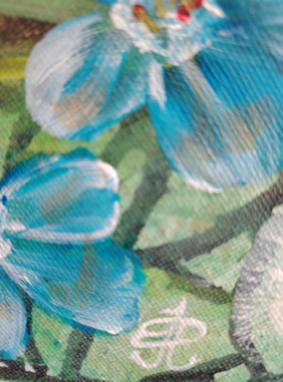 Author's painting “Azure Wings"