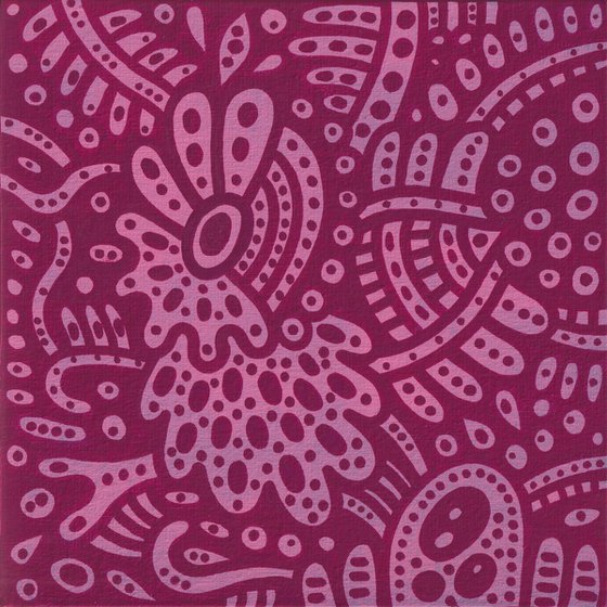 Florals - set of 4 paintings