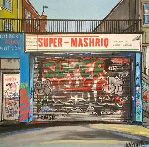 Super Mashriq -  Original on canvas board by John Curtis