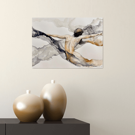 Abstract Ethereal Female Dreamlike Silhouette