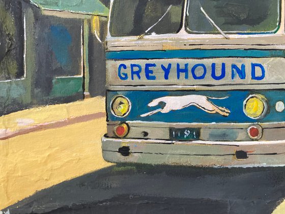 Bus In An American Town