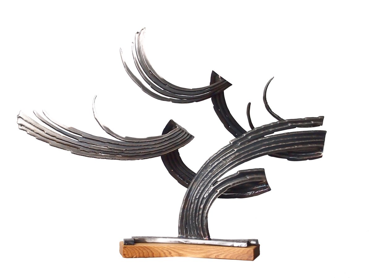 Landscape Sculpture By Stevlin Yovchev, 29 X 22", "Wind", Original Artwork