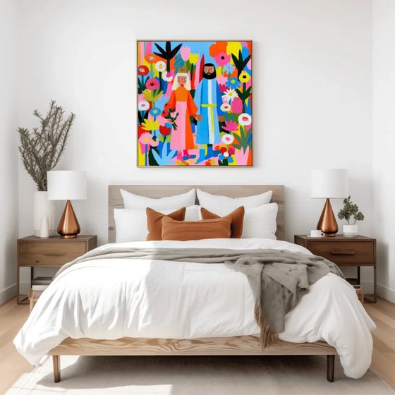 Flower Garden Couple