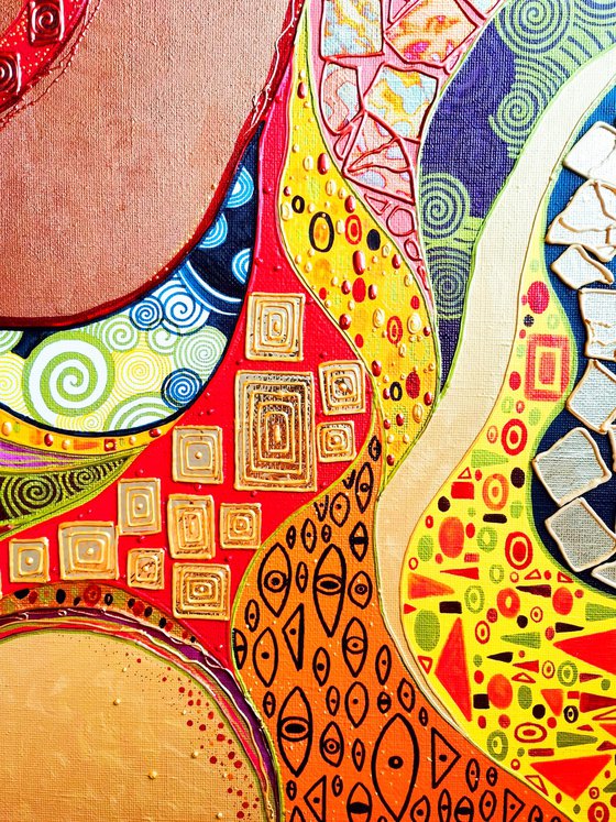Klimt inspired abstract