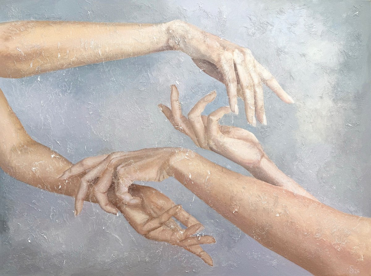 The Space Between Us By Margarita Stepanova, 40 X 30, Artwork For Sale On Artfinder