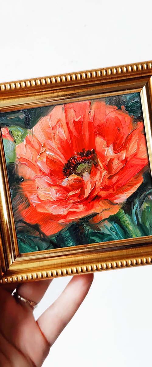 Red flowers by Nataly Derevyanko