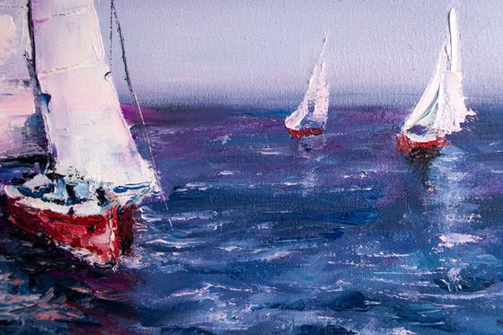 Sailboat in the sea