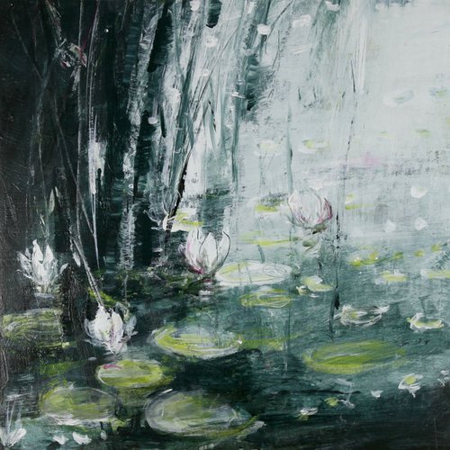 Water Lilies and Dancing Light by susie monnington