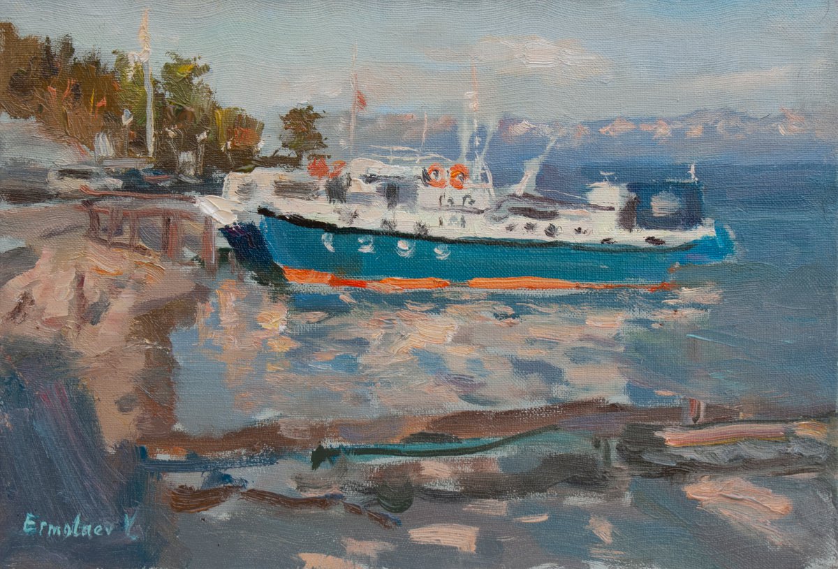Evening at the pier by Yuri Ermolaev