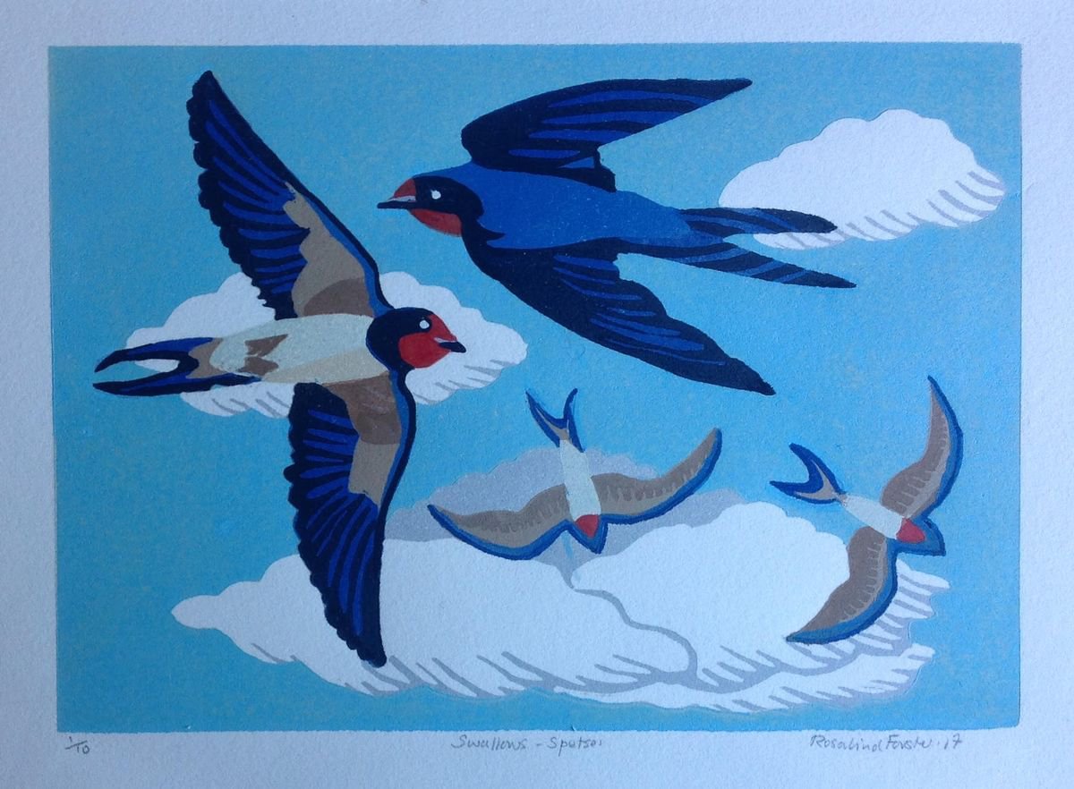 Swallows Spetses by Rosalind Forster