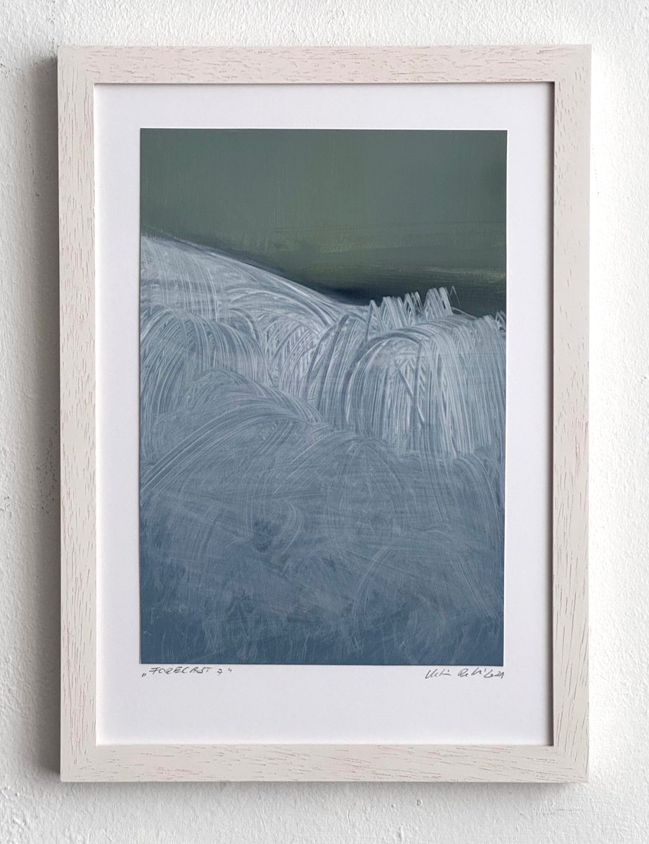 Organic Landscape Oil Painting By Katrin Roth, 8 X 12", Forecast 7, Original Artwork