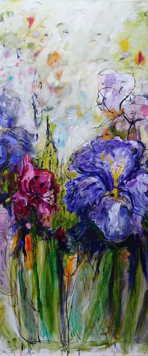 Iris Flowers by Maureen Finck