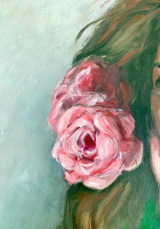 The girl with the Rose