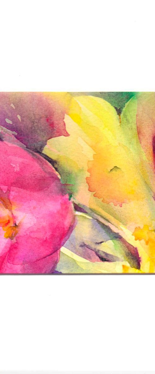 Floral Abstract by Anjana Cawdell