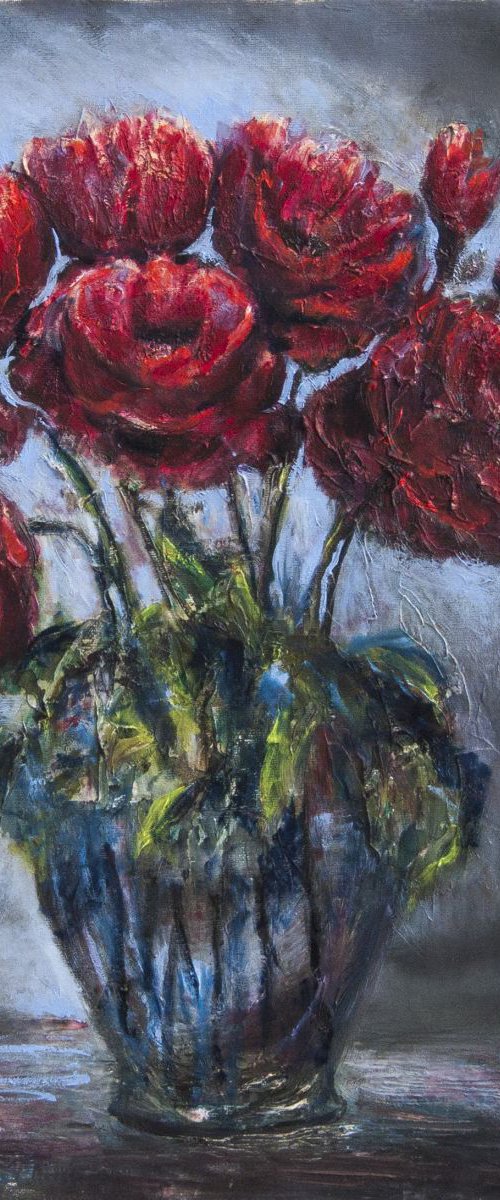 Night flowers. by Leo Baxiner