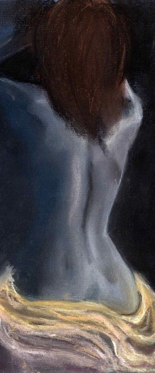 Royal Blue Nude 01 by Gennadi Belousov