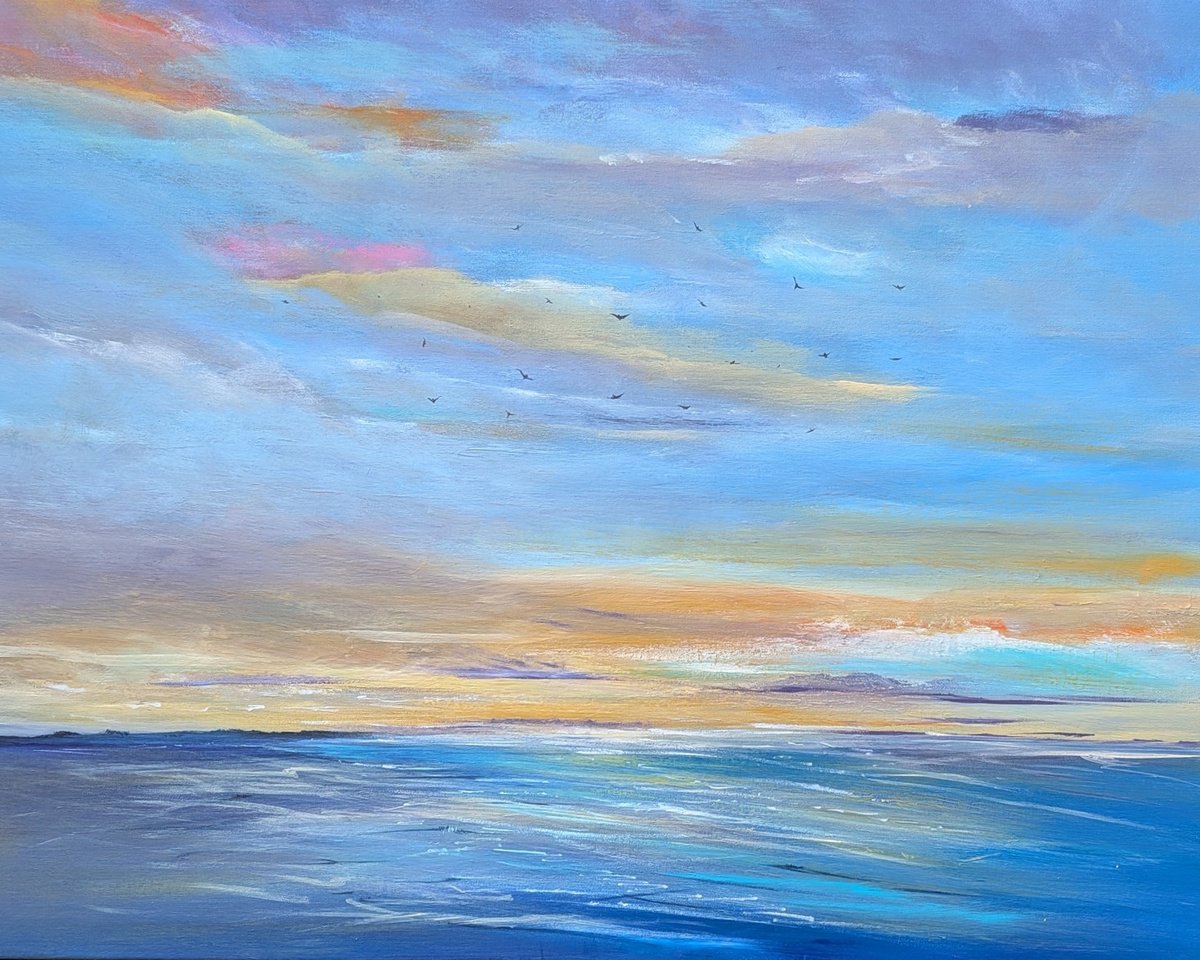 Contemplative Dusk By Mel Graham, 39 X 31, Artwork For Sale On Artfinder