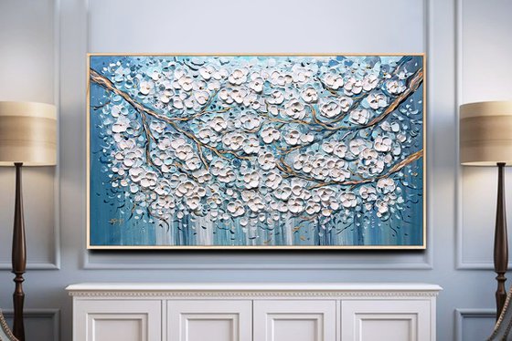 Blue Sakura Branches