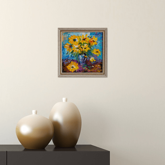 Yellow flowers(framed)