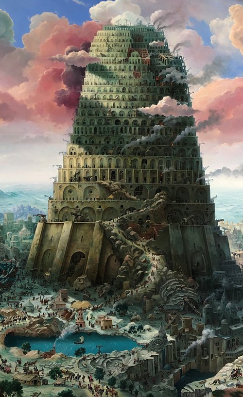 The tower of Babel (Big) . by Alexander Mikhalchyk