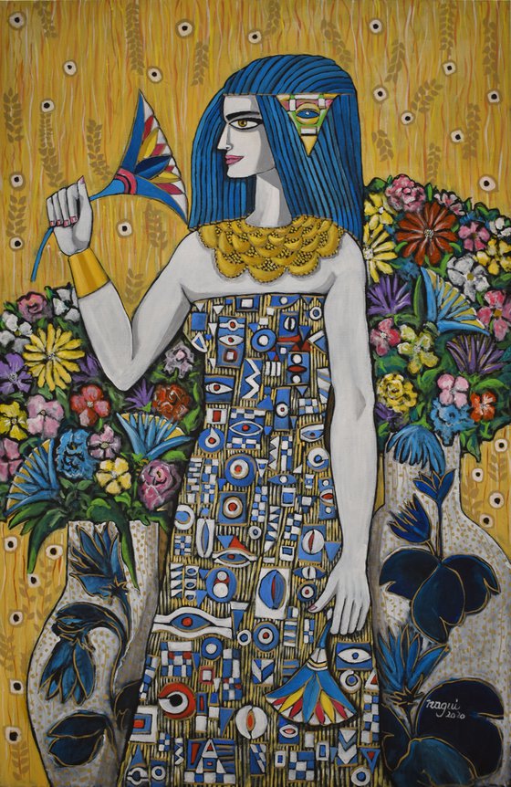 Isis with Flowers