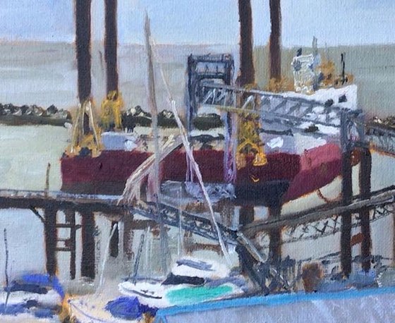 'Big Jack' at Ramsgate. An original oil painting.
