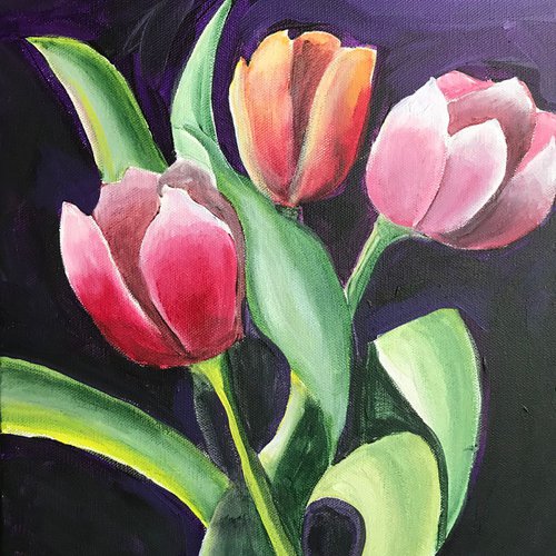 Tulip Trio-2 by Eliry Arts