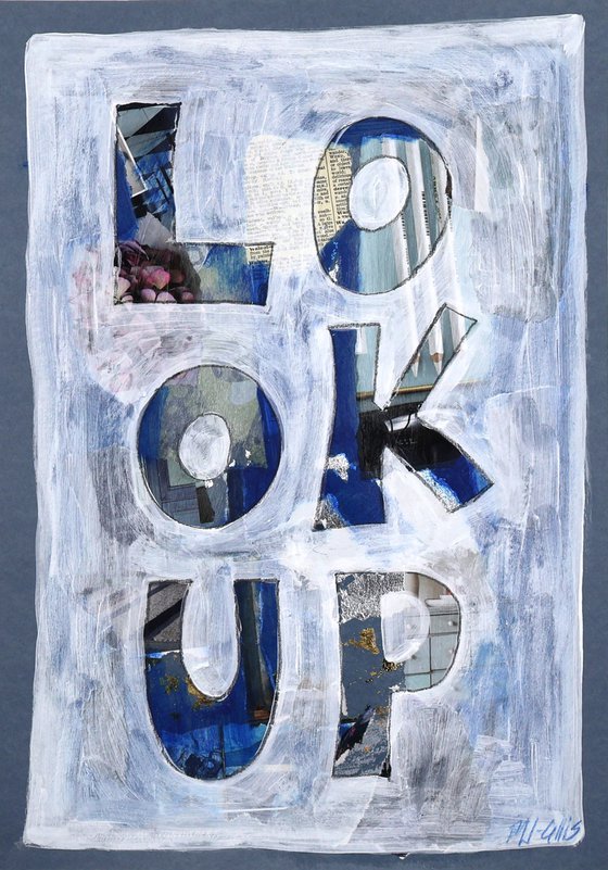 Look up, Walk on, collage set