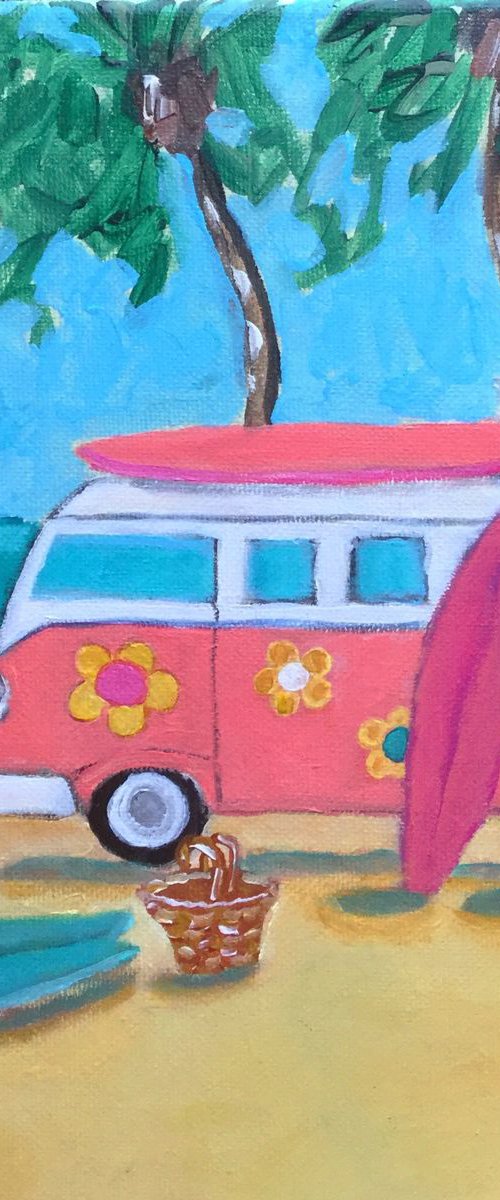 “Surf’s Up, in Pink” by Holly Wojahn