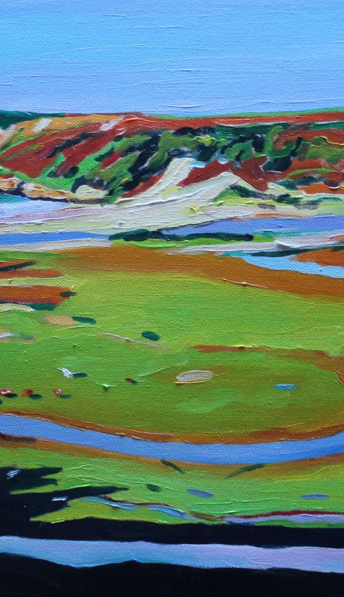 Pennard Pill through to Three Cliffs Bay  No.2 by Emma Cownie