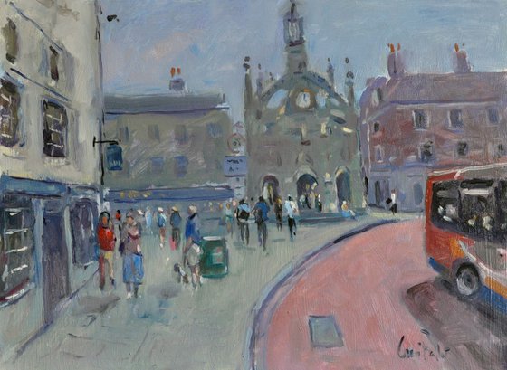 Chichester Monument with Bus