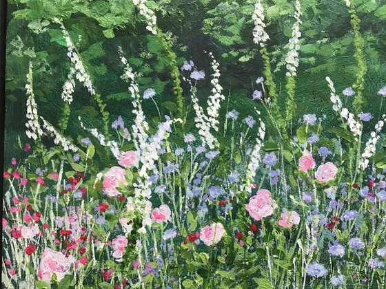Foxgloves and Roses