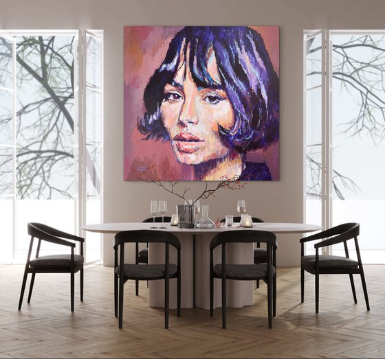 STILL IN MOTION ACRYLIC ON CANVAS 150x150cm