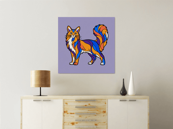 Colorful Somali Cat #34
