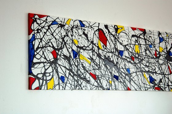 Abstract on canvas 133 (after Mondrian)